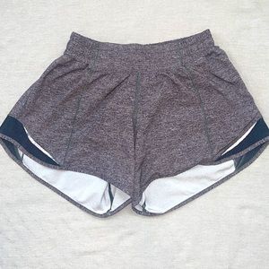 LULULEMON HOTTY HOT SHORTS GRAY